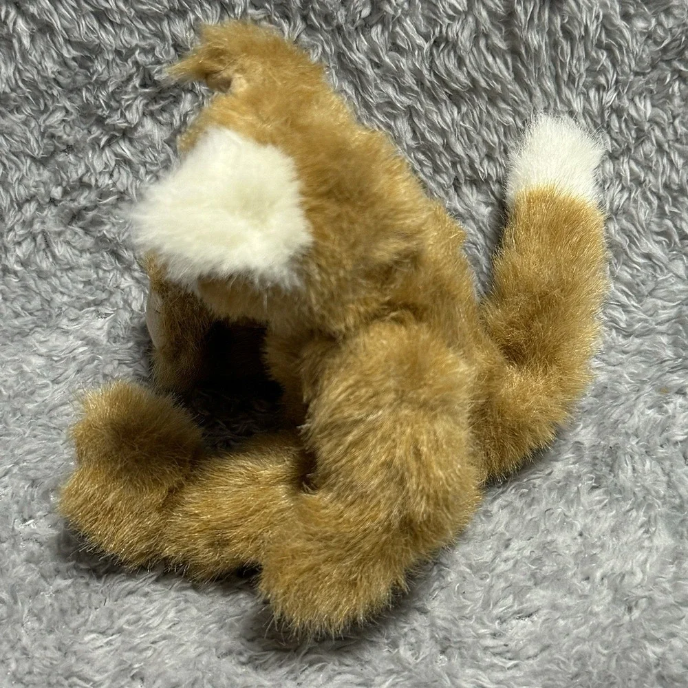 Ty Attic Treasures Pouncer Cat Plush Brown Furry Kitty‎ 8
